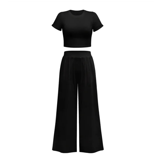 Lounge Wide Pants and Top Set