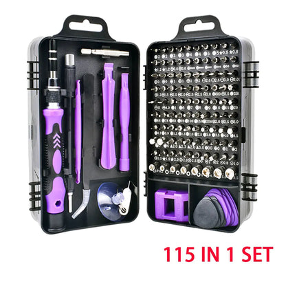 Precise: 115-in-1 Insulated Precision Screwdriver Set for PC, Mobile Phone, and Device Repair